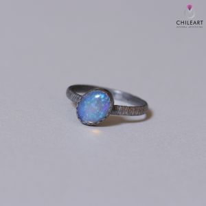 Opal z Etiopii i srebro - pierścionek 2890 - ChileArt
